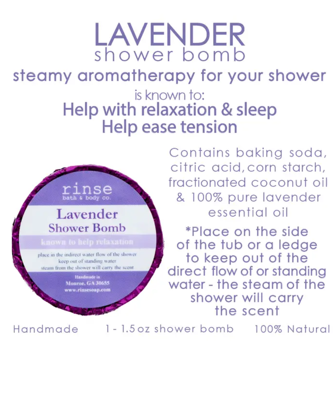 Lavender Shower Bomb