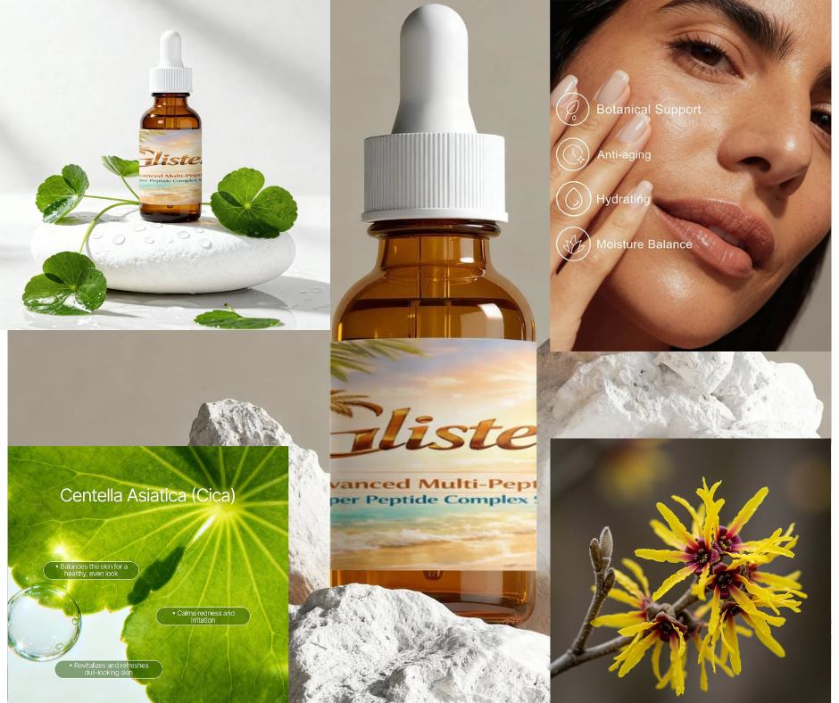 Glisten by Hermajesty Advanced Multi-Peptide + Copper Peptide Complex Serum