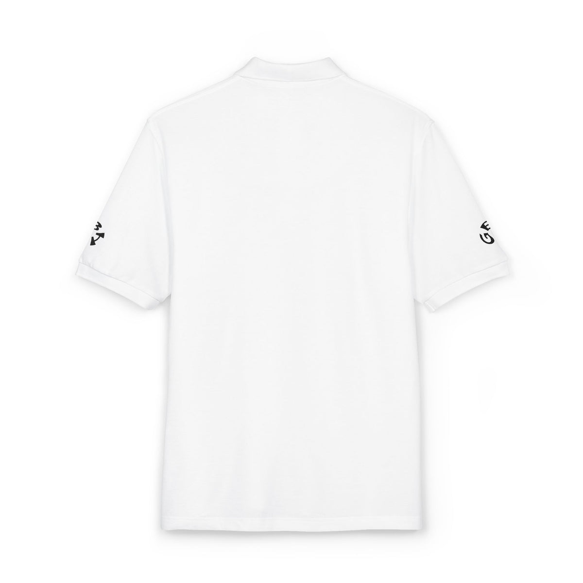 Embroidered "Glisten" Polo Shirt — Classic White Logo Polo
