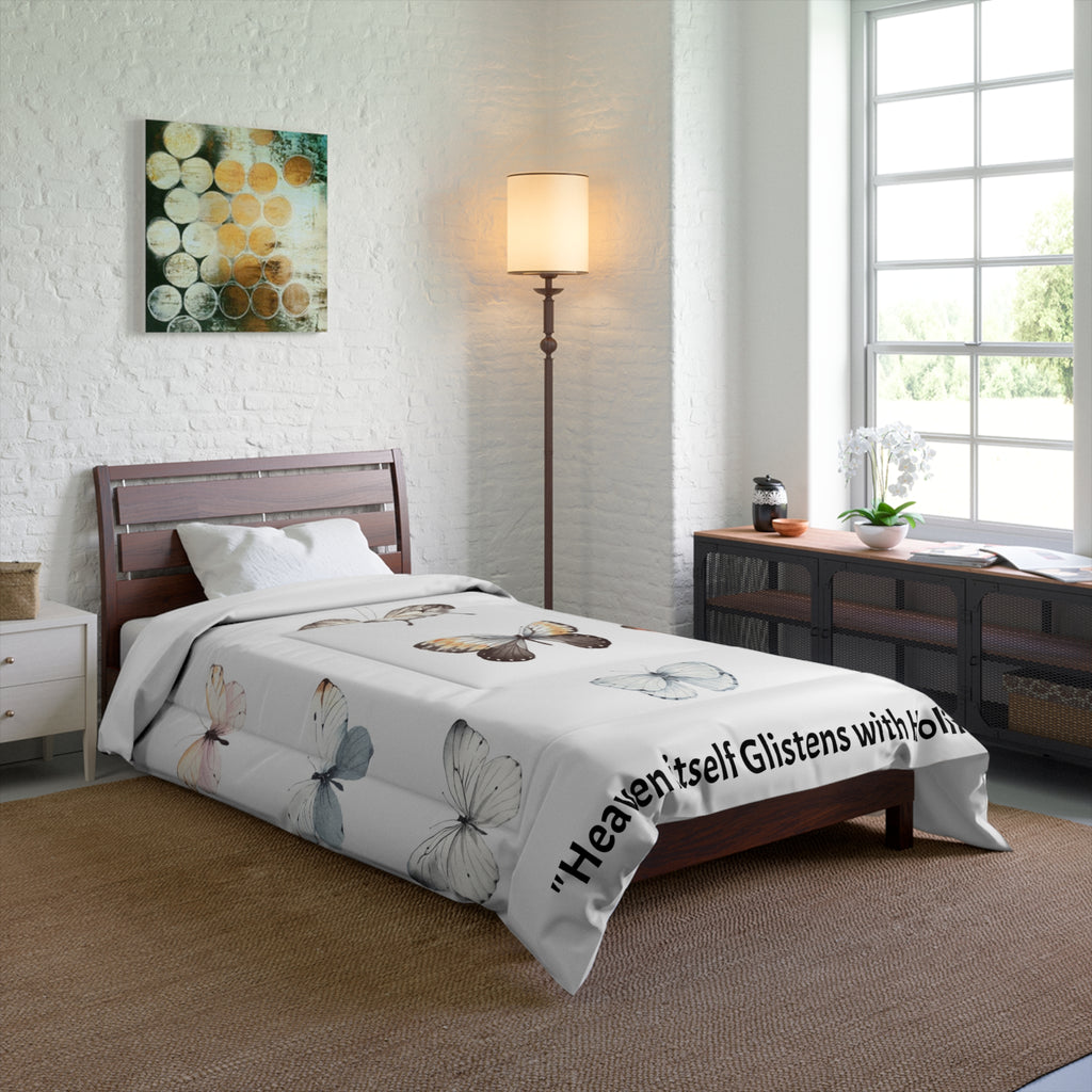 Comforter — 'Sweet Dreams' Pastel Paw Print Kids Comforter