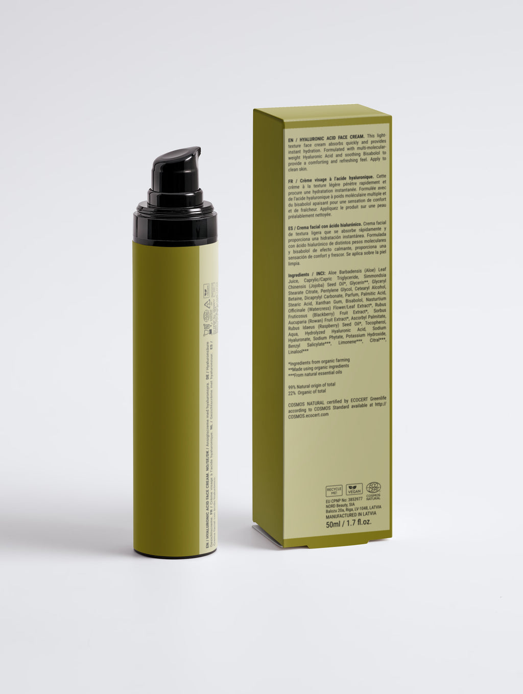 Glisten Hyaluronic Acid Face Cream for Men