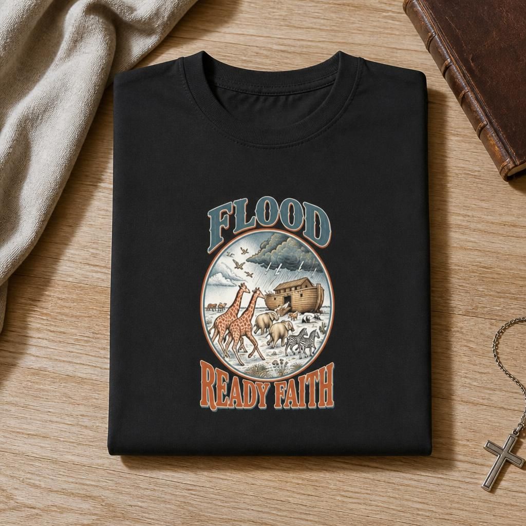 Flood Ready Faith Ark Animals T-Shirt