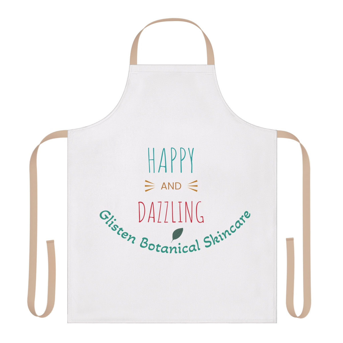 Happy and Dazzling Botanical Skincare Apron — Cute Spa/Beauty Gift