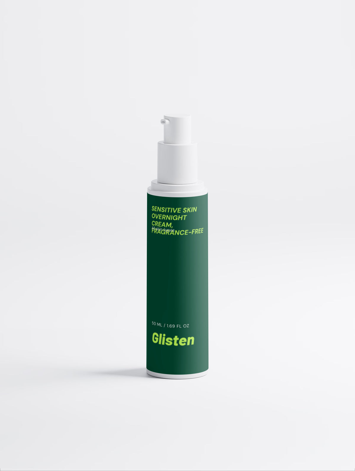Glisten Sensitive Skin Overnight Cream, Fragrance-Free