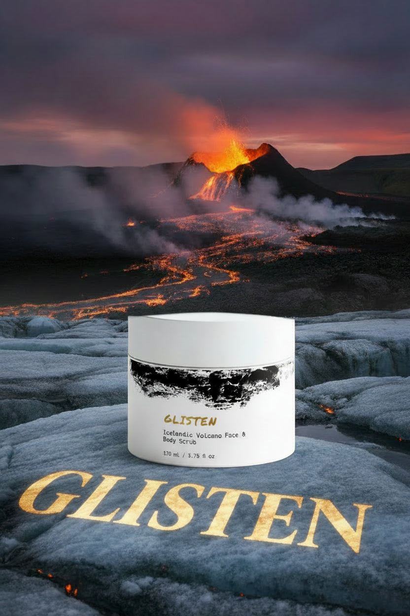 Glisten Icelandic Volcano Face & Body Scrub