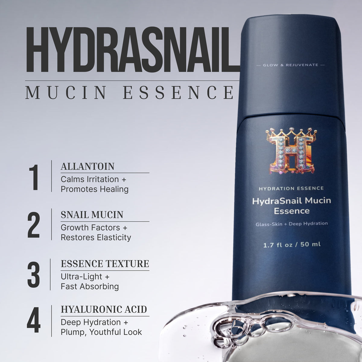 Glisten Skin HydraSnail Mucin Essence