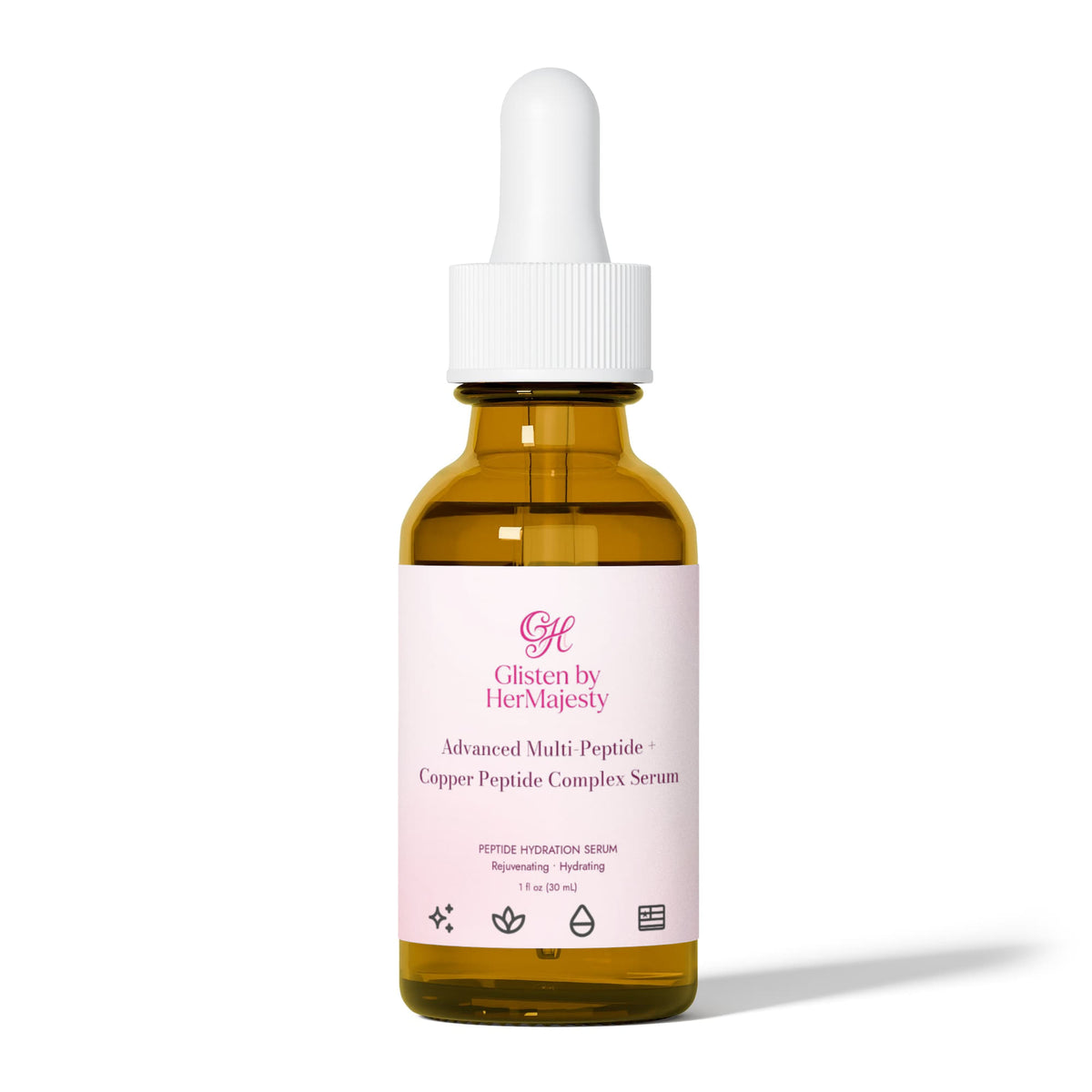 glisten By HerMajesty Advanced Multi-Peptide + Copper Peptide Complex Serum