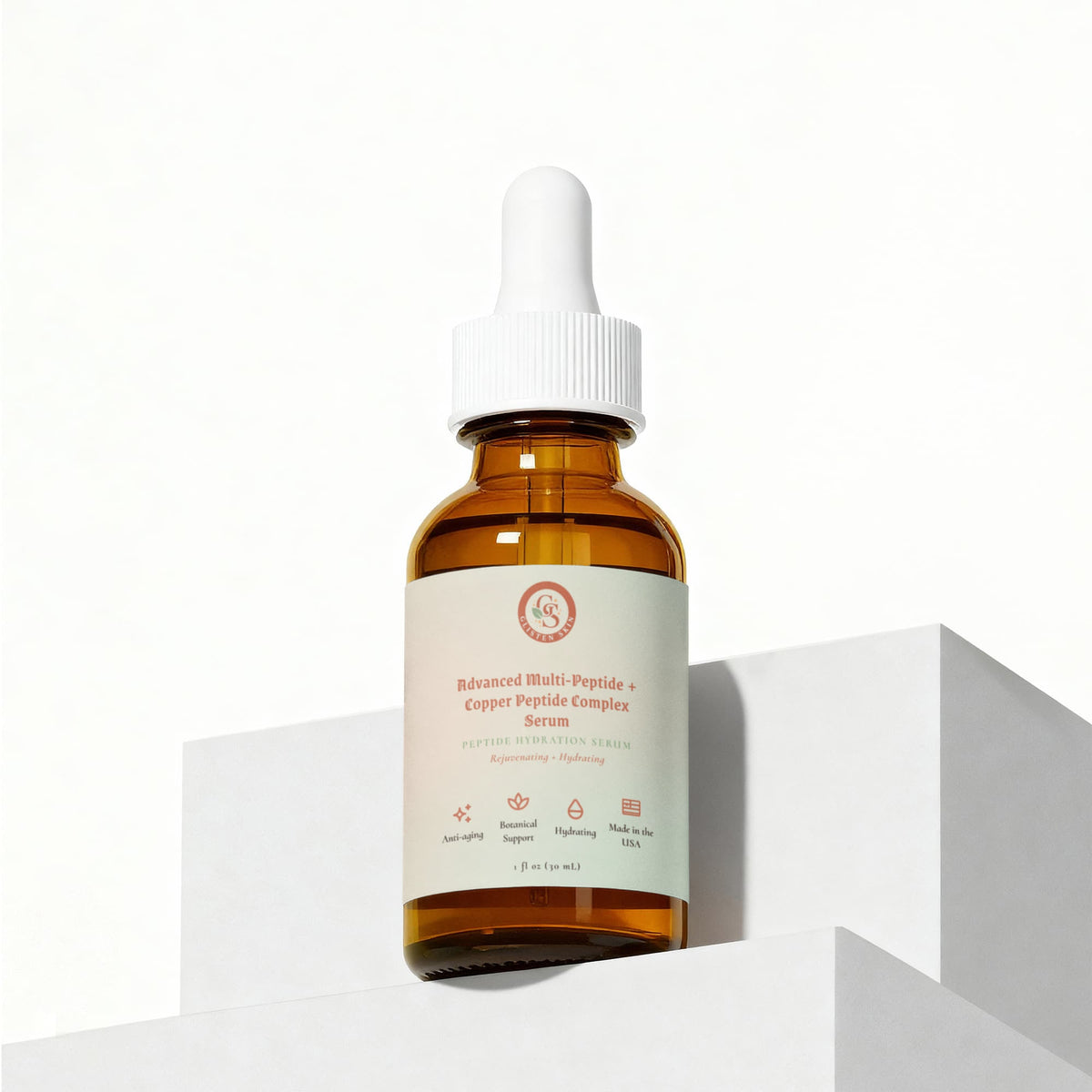 Glisten Skin Advanced Multi-Peptide + Copper Peptide Complex Serum