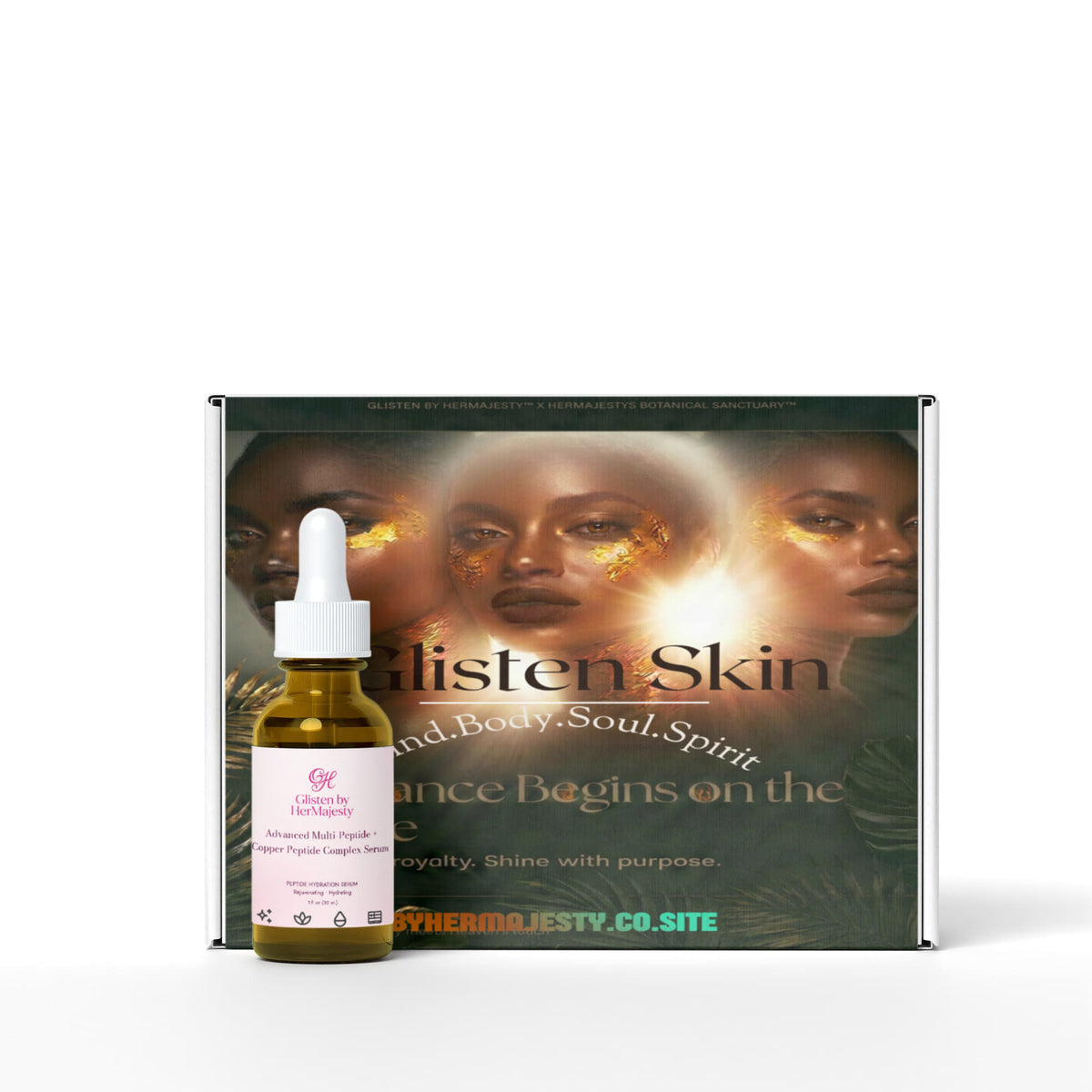 glisten By HerMajesty Advanced Multi-Peptide + Copper Peptide Complex Serum