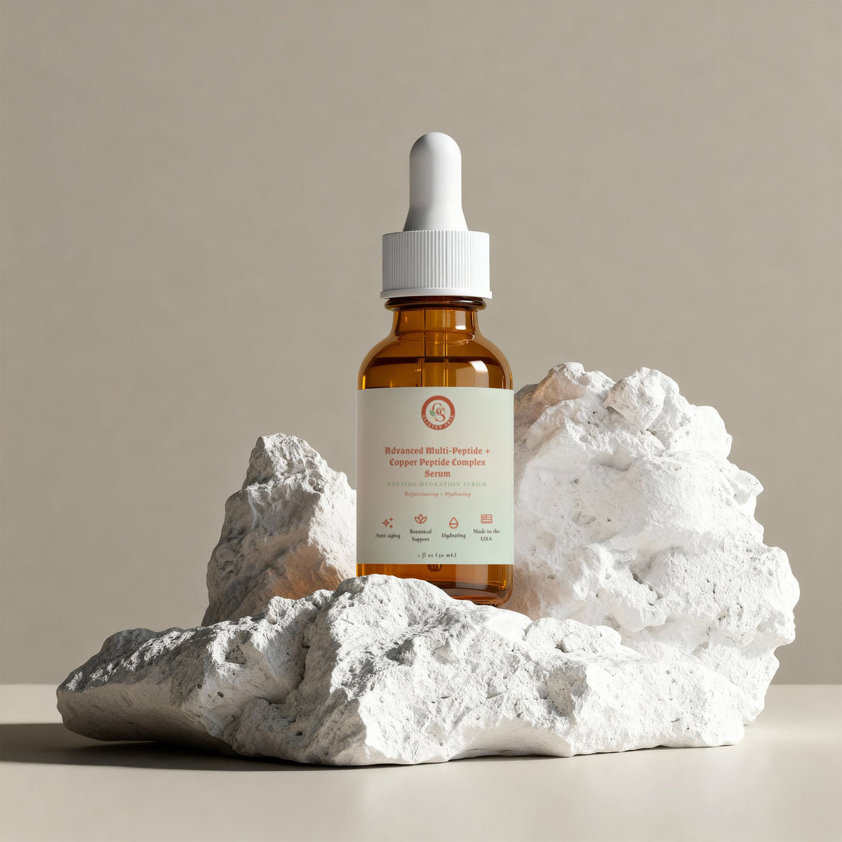 Glisten Skin Advanced Multi-Peptide + Copper Peptide Complex Serum