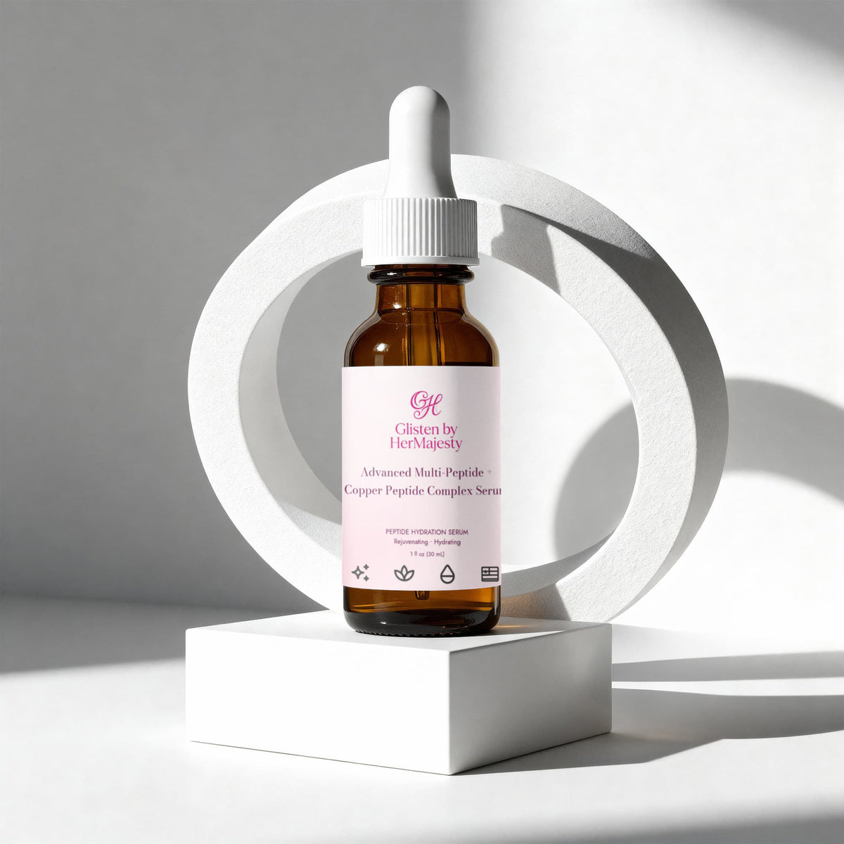 glisten By HerMajesty Advanced Multi-Peptide + Copper Peptide Complex Serum