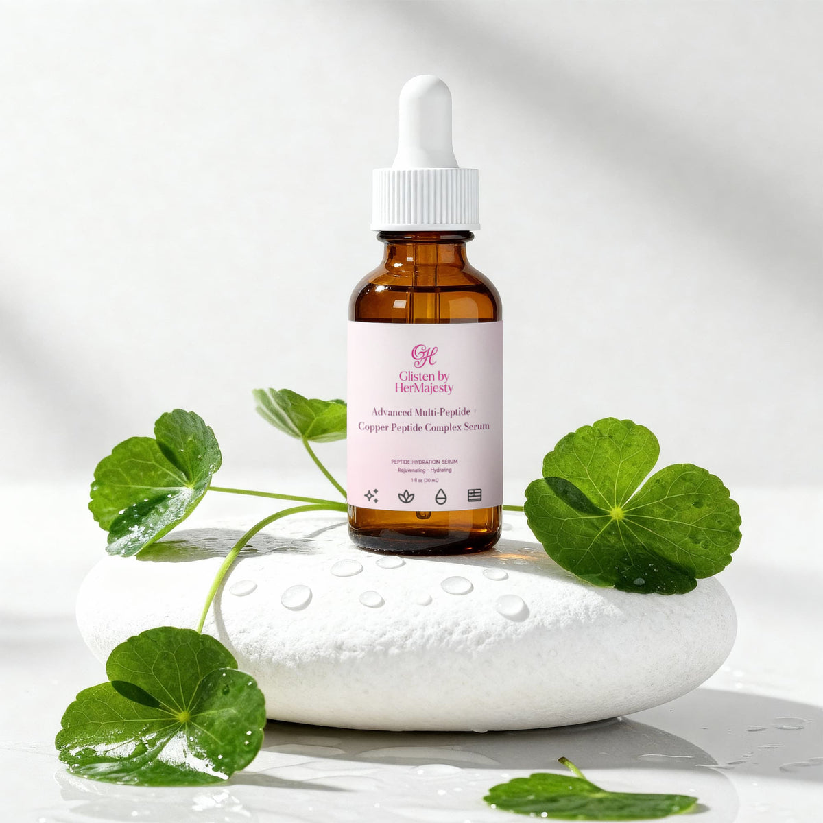 glisten By HerMajesty Advanced Multi-Peptide + Copper Peptide Complex Serum