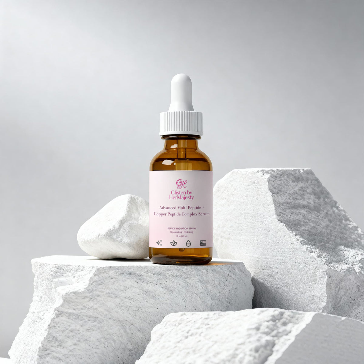 glisten By HerMajesty Advanced Multi-Peptide + Copper Peptide Complex Serum