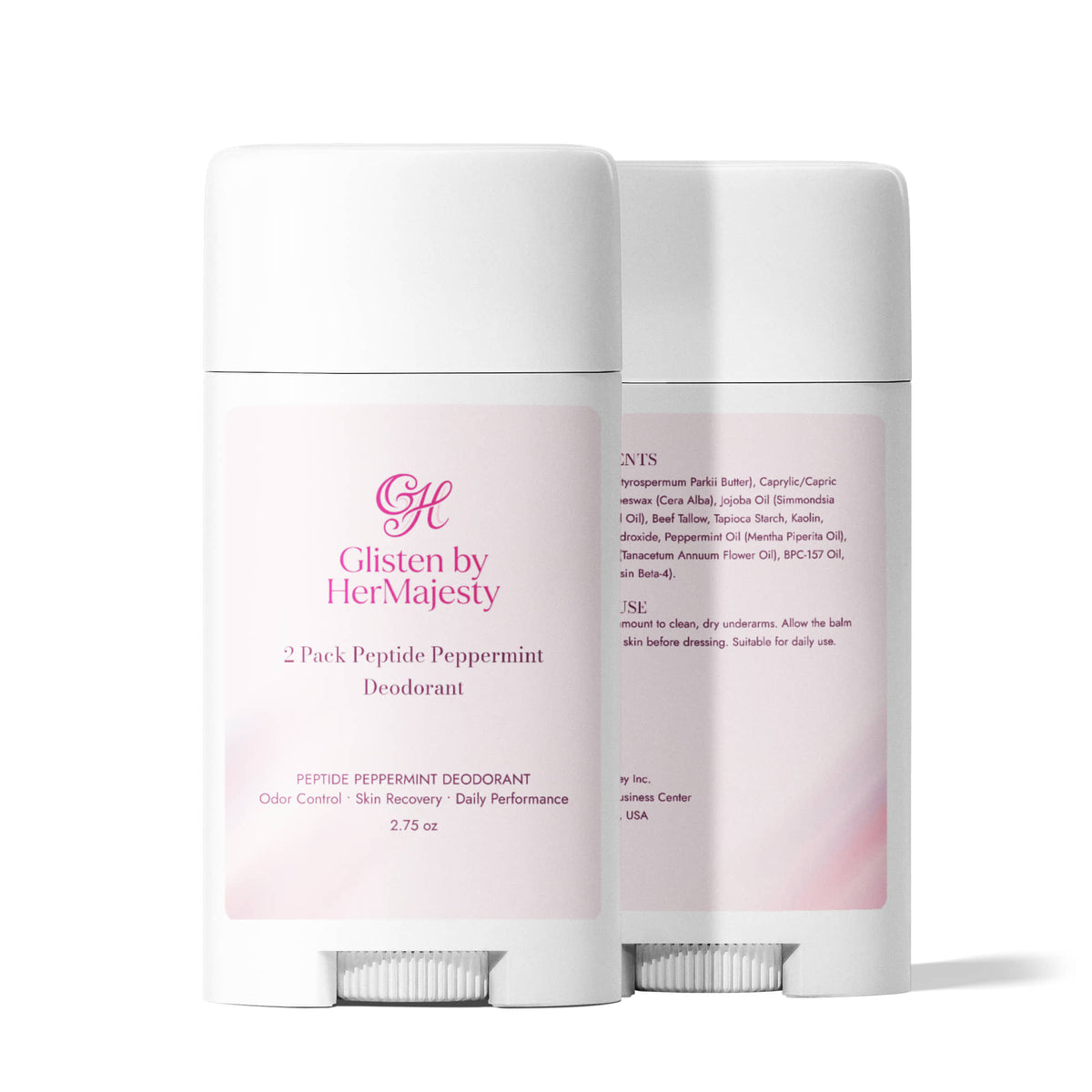 Glisten by HerMajesty Peptide Peppermint Deodorant