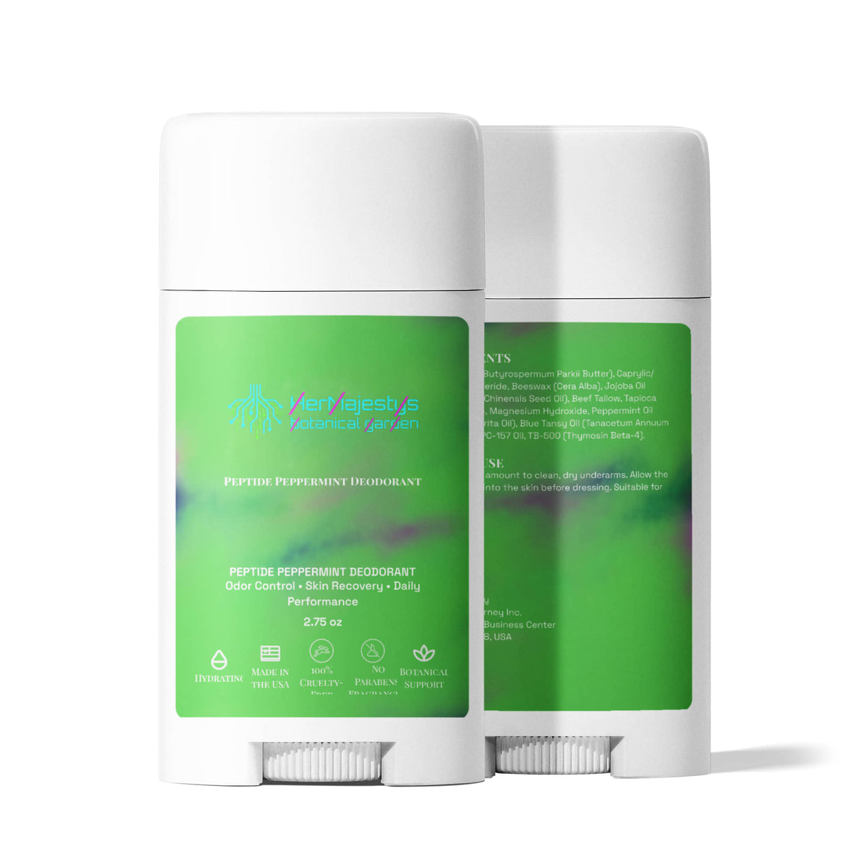 Glisten By HerMajesty Peptide Peppermint Deodorant