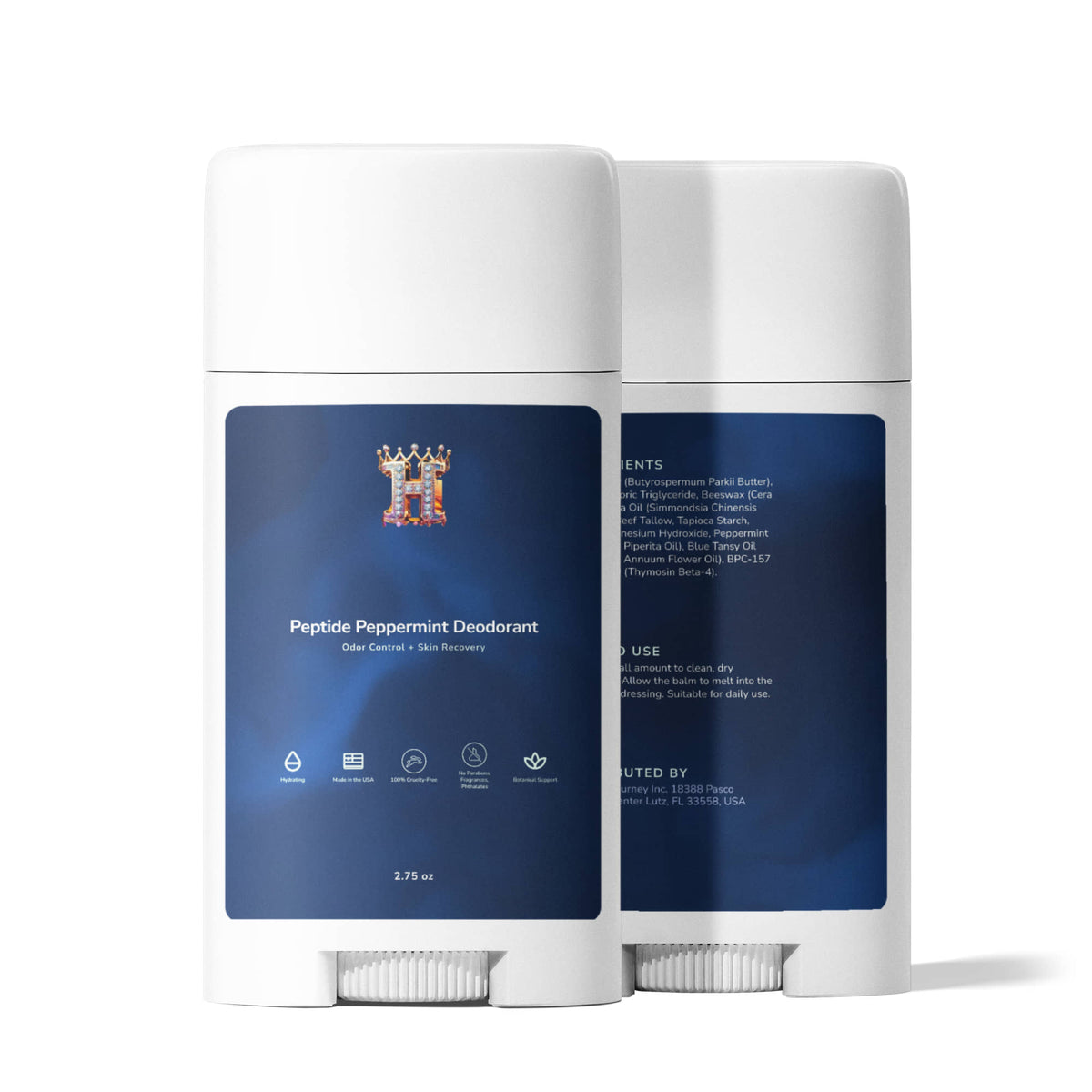 Glisten Skin Peptide Peppermint Deodorant
