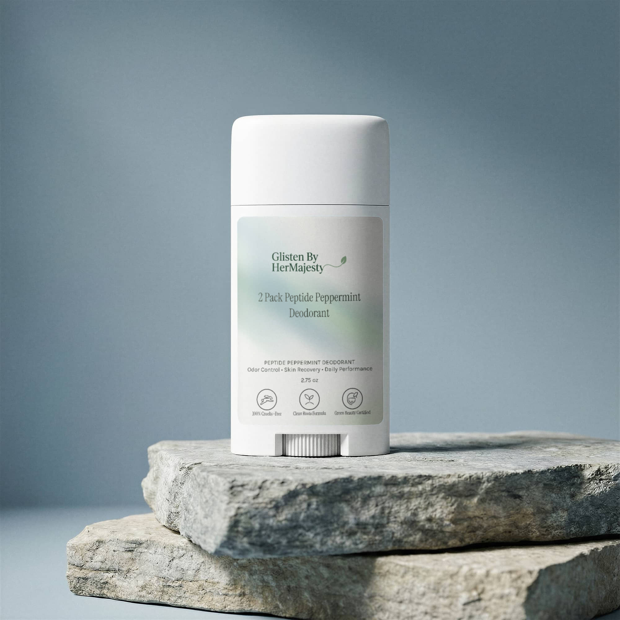 2 Pack Peptide Peppermint Deodorant