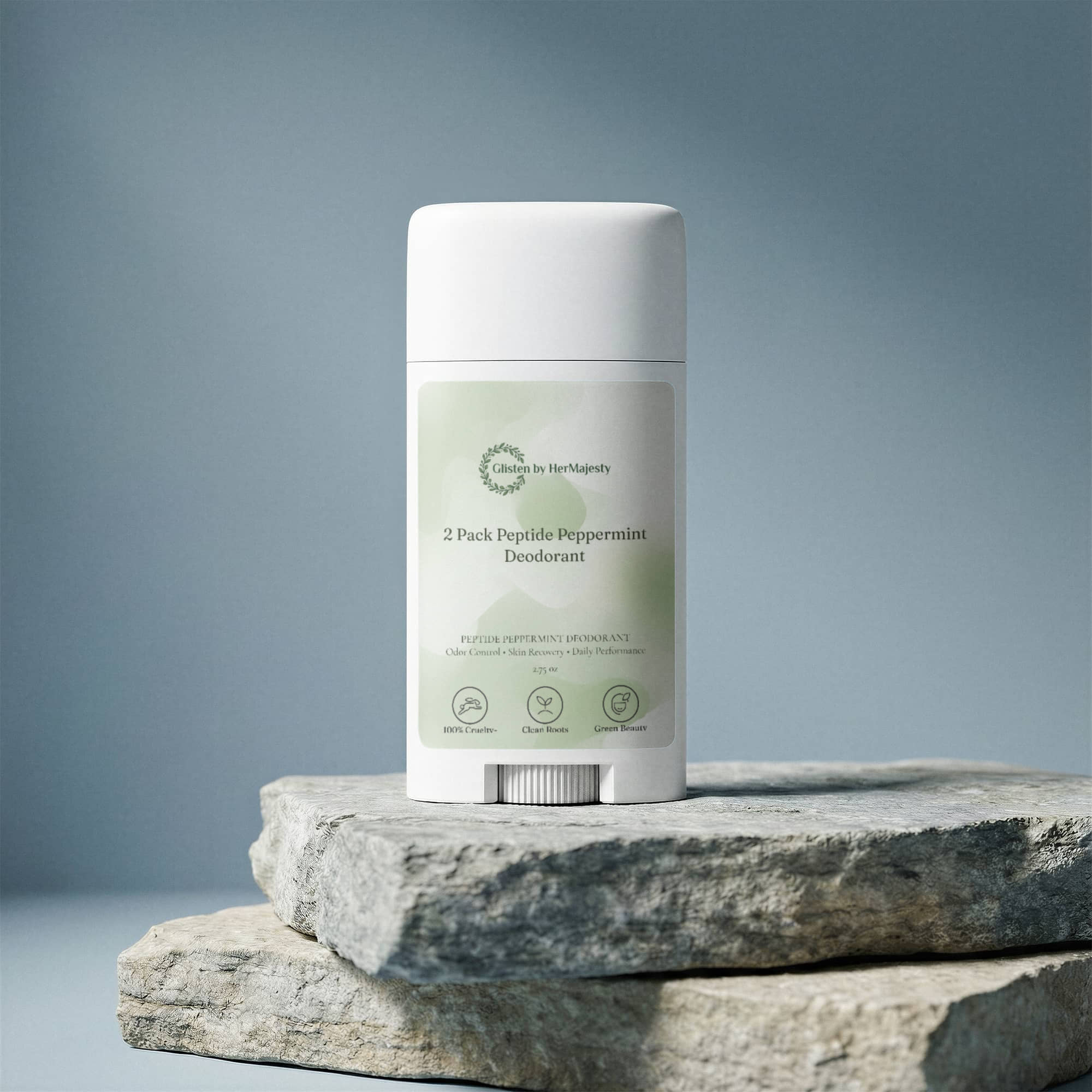 2 Pack Peptide Peppermint Deodorant