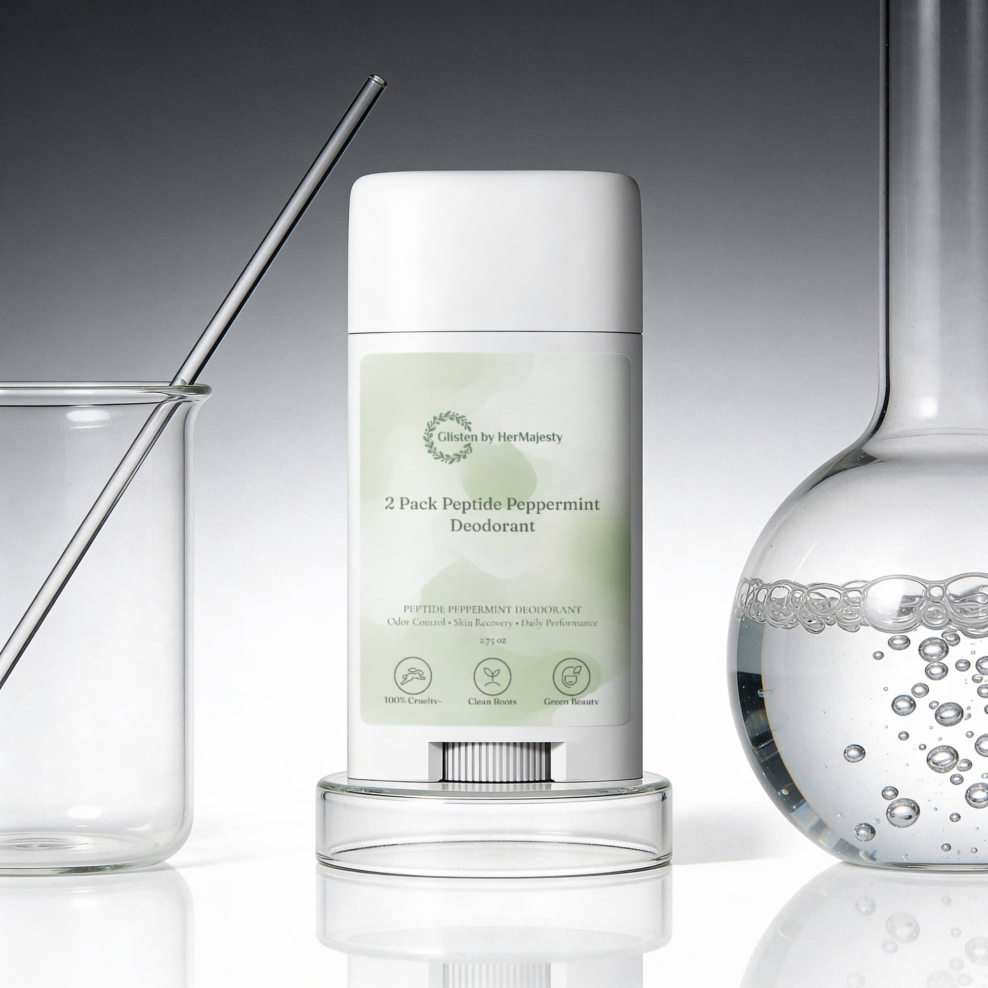 2 Pack Peptide Peppermint Deodorant