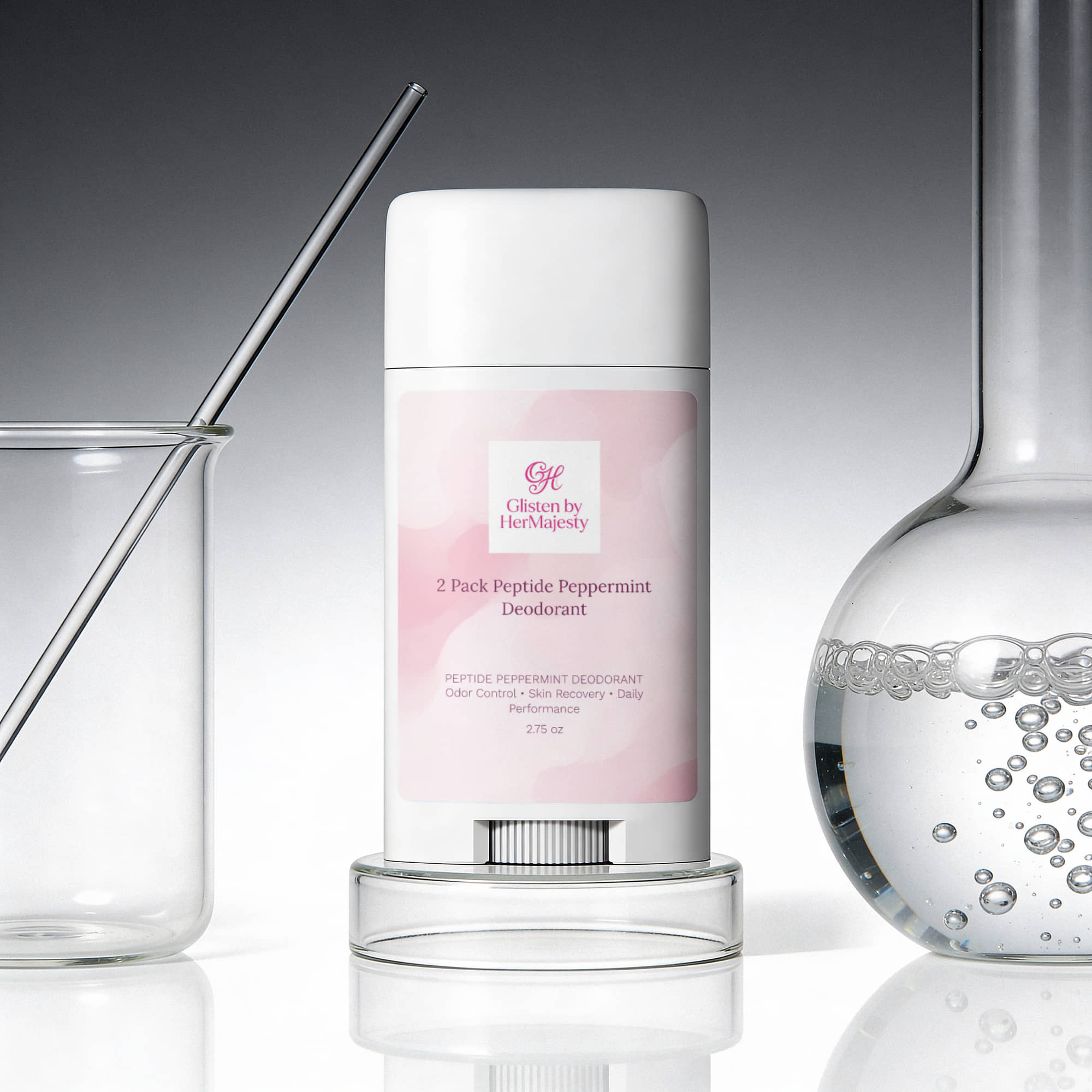 2 Pack Peptide Peppermint Deodorant