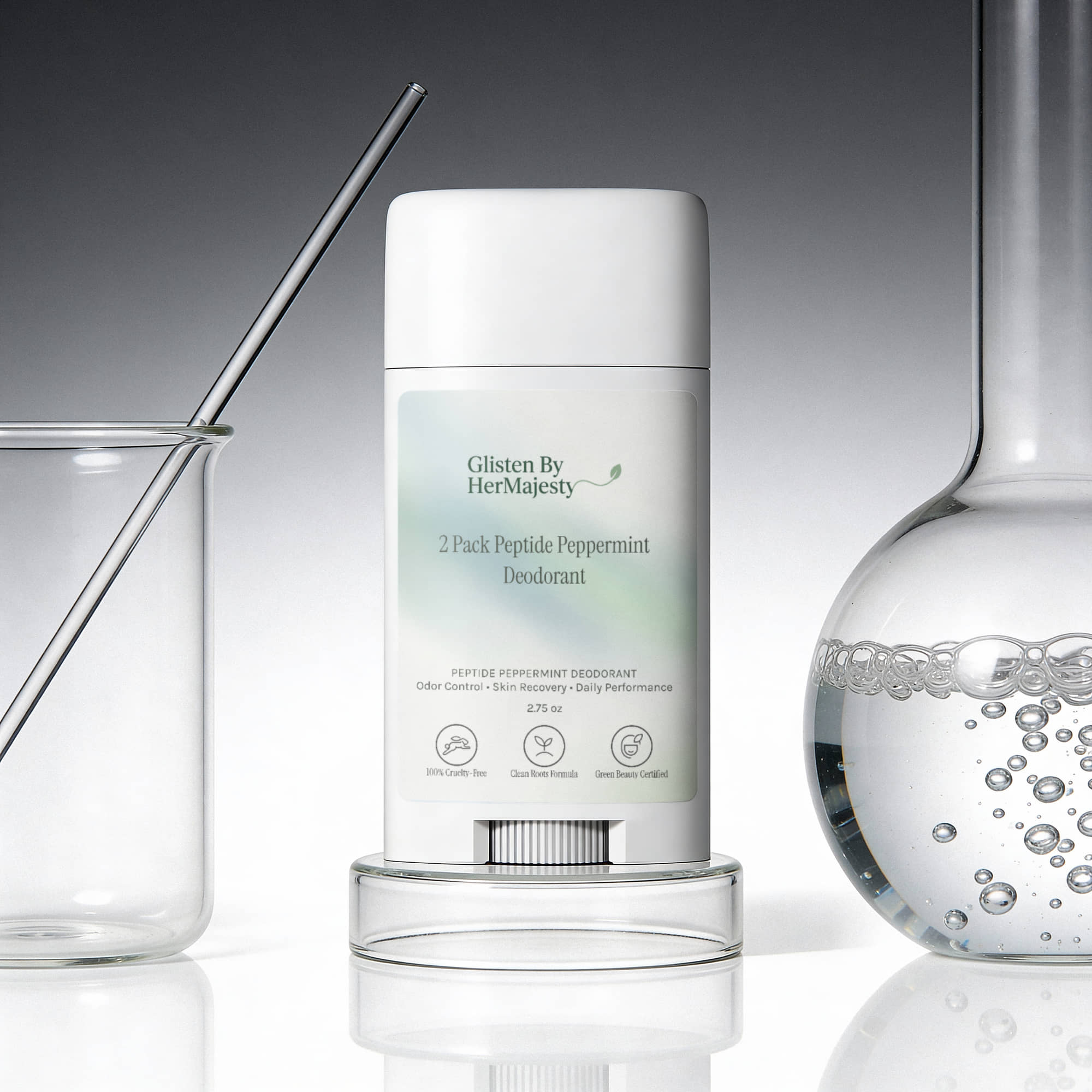 2 Pack Peptide Peppermint Deodorant