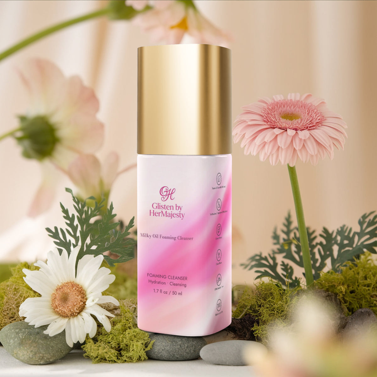 Glisten by HerMajesty Milky Oil Foaming Cleanser
