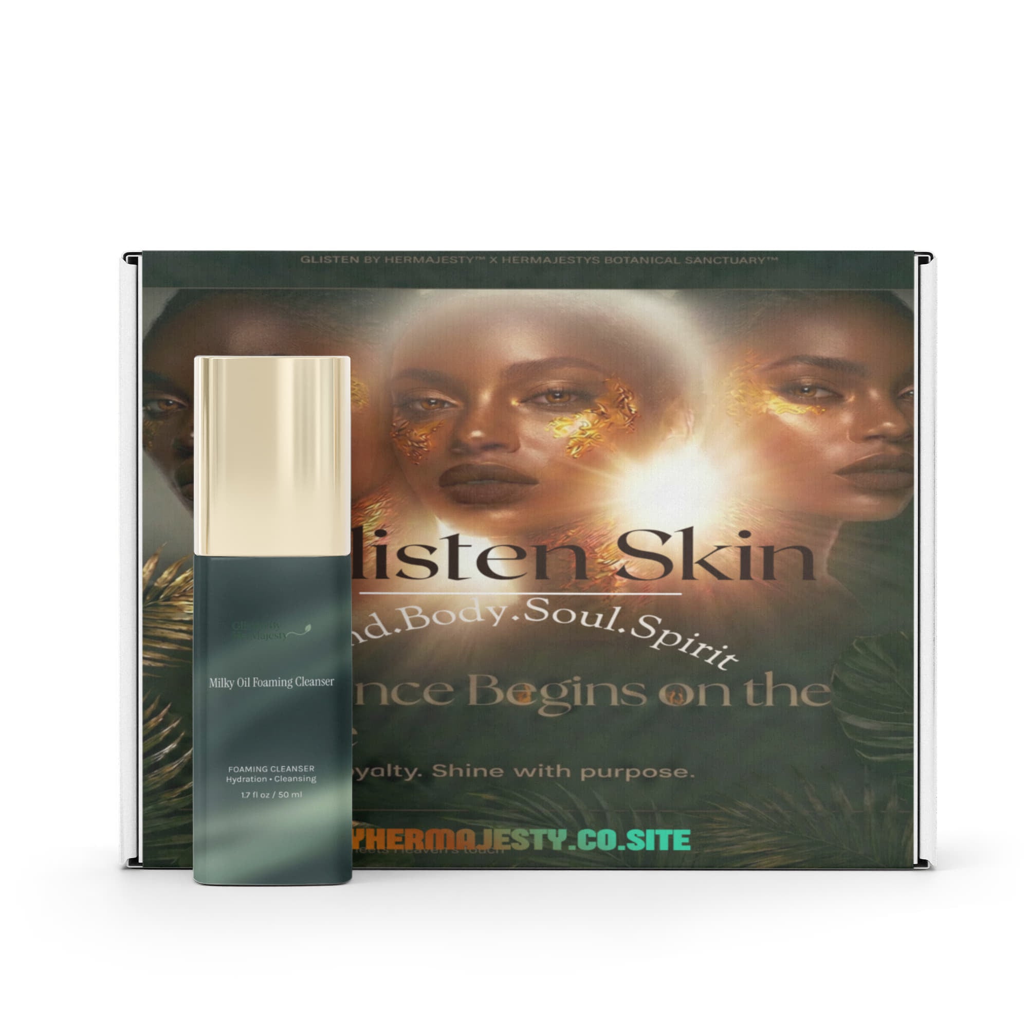 GLISTEN BY HERMAJEST Milky Oil Foaming Cleanser