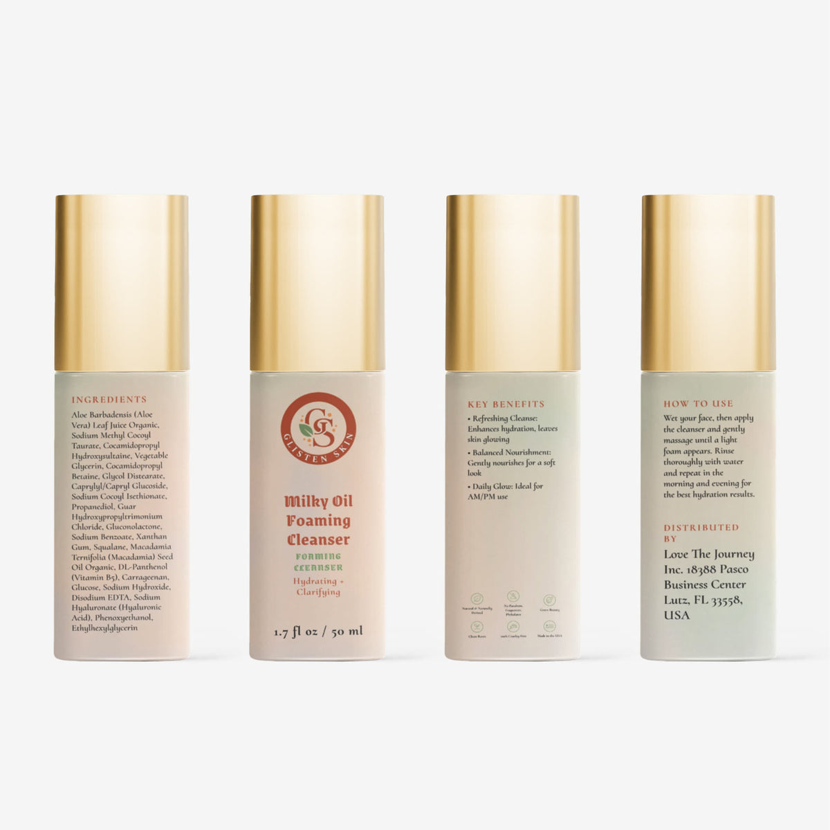 Glisten Skin Milky Oil Foaming Cleanser