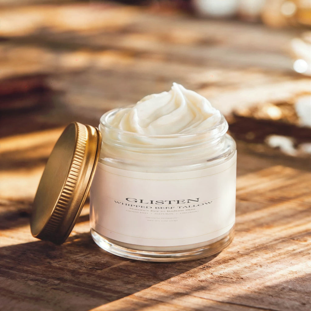 Glisten by Hermajesty Whipped Grass-Fed Tallow Balm with Vanilla Bean