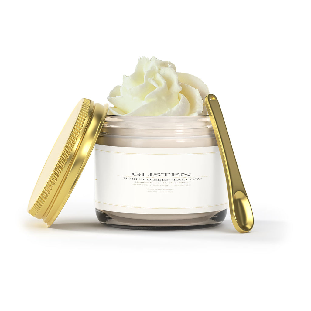 Glisten by Hermajesty Whipped Grass-Fed Tallow Balm with Vanilla Bean