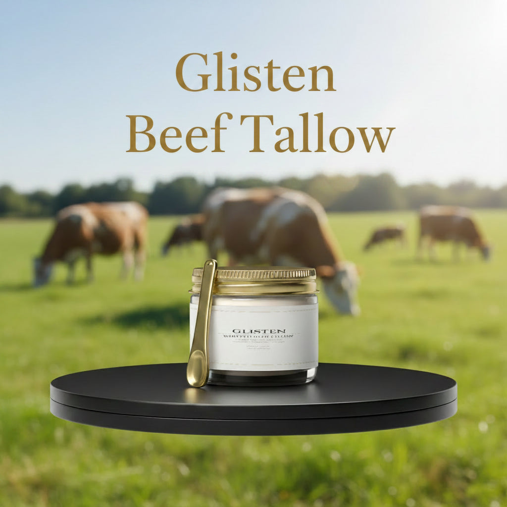 Glisten by Hermajesty Whipped Grass-Fed Tallow Balm with Vanilla Bean