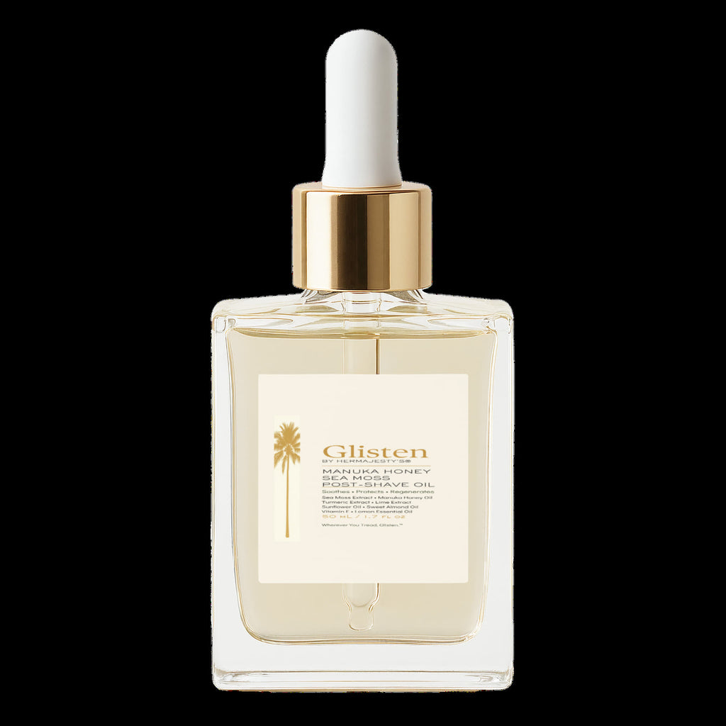Glisten by Hermajesty Manuka Honey Sea Moss Post-Shave Oil
