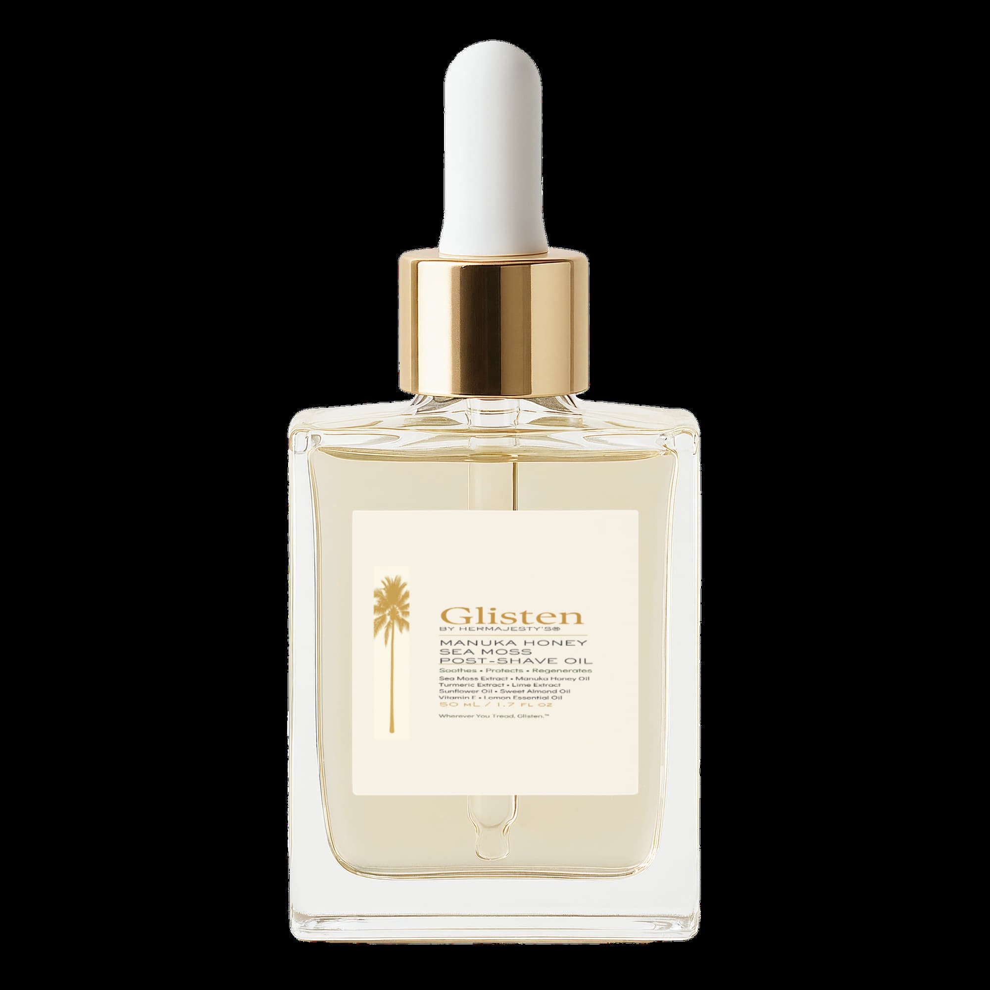 Glisten by Hermajesty Manuka Honey Sea Moss Post-Shave Oil