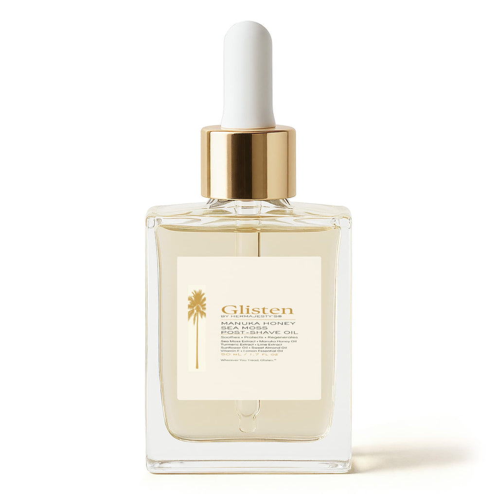 Glisten by Hermajesty Manuka Honey Sea Moss Post-Shave Oil