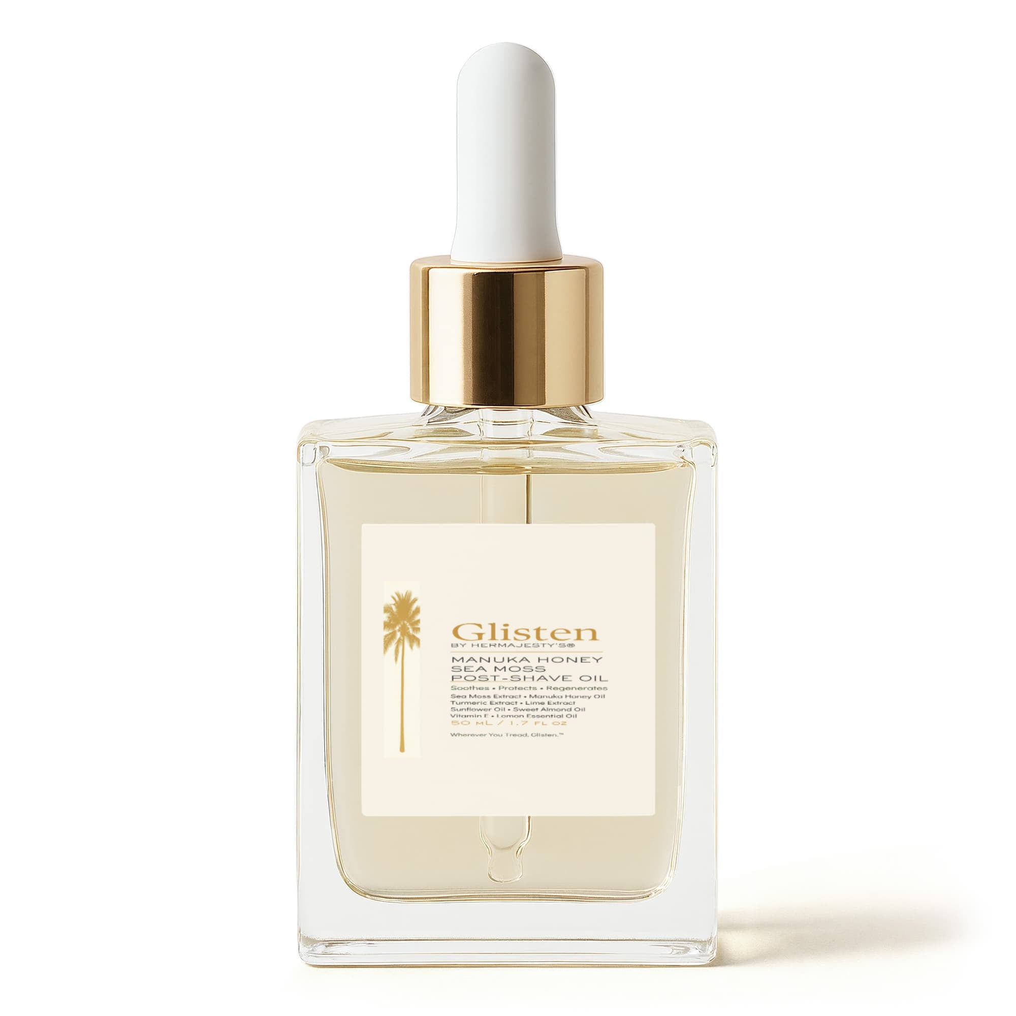 Glisten by Hermajesty Manuka Honey Sea Moss Post-Shave Oil