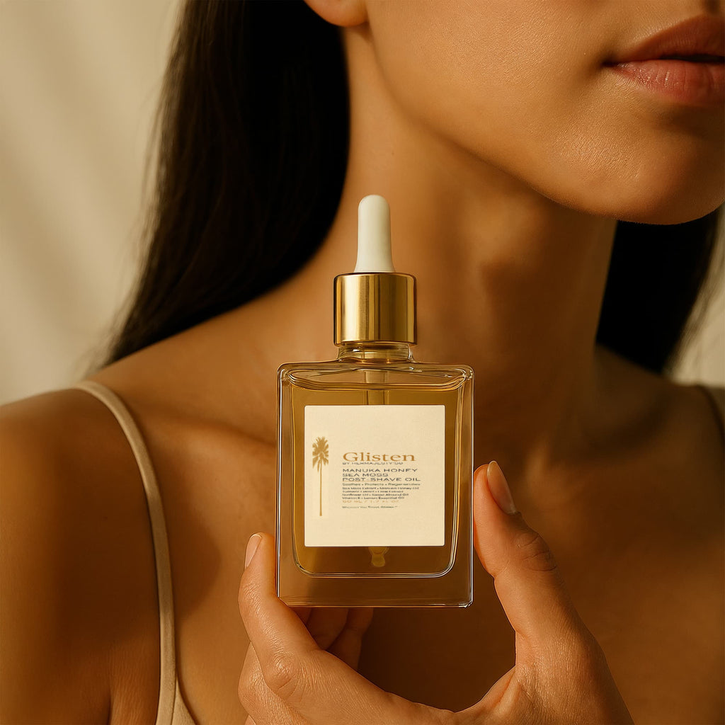 Glisten by Hermajesty Manuka Honey Sea Moss Post-Shave Oil