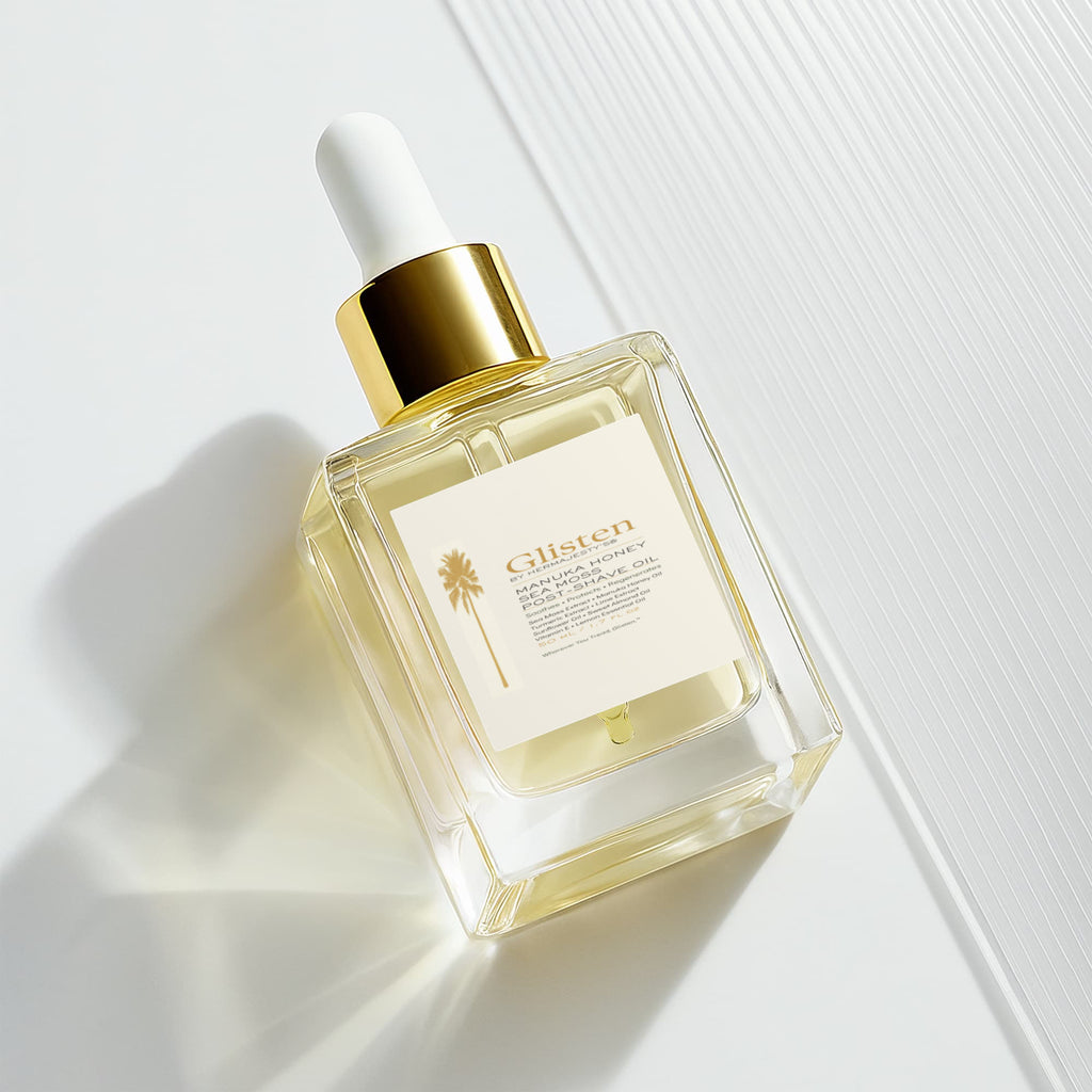 Glisten by Hermajesty Manuka Honey Sea Moss Post-Shave Oil