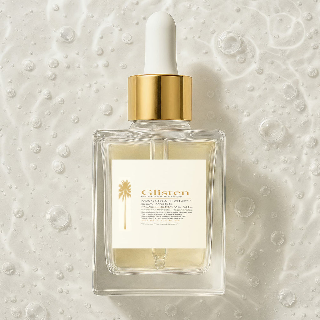 Glisten by Hermajesty Manuka Honey Sea Moss Post-Shave Oil
