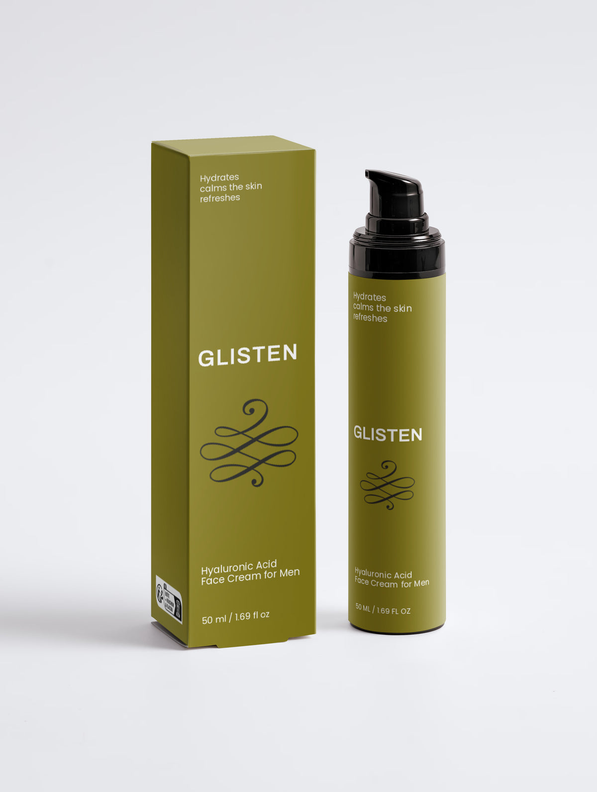 Glisten Hyaluronic Acid Face Cream for Men